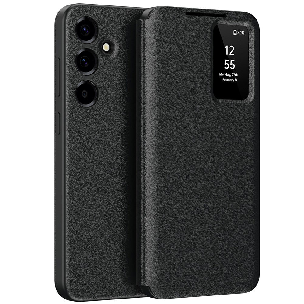 Techsuit Samsung Galaxy A37 5G - Θήκη Βιβλίο με Θέση για 1 Κάρτα - SmartView Series - Black