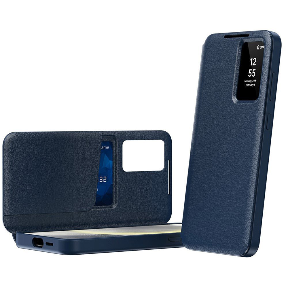 Techsuit Samsung Galaxy A37 5G - Θήκη Βιβλίο με Θέση για 1 Κάρτα - SmartView Series - Blue