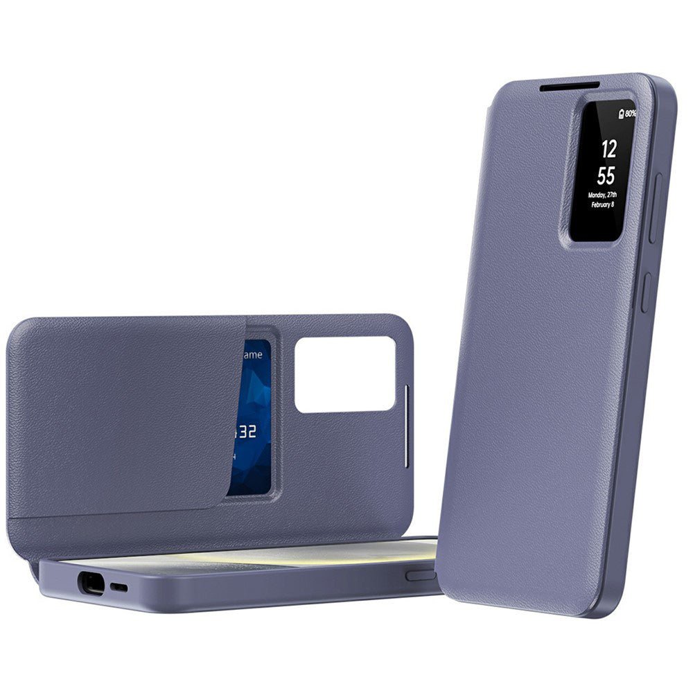Techsuit Samsung Galaxy A37 5G - Θήκη Βιβλίο με Θέση για 1 Κάρτα - SmartView Series - Purple