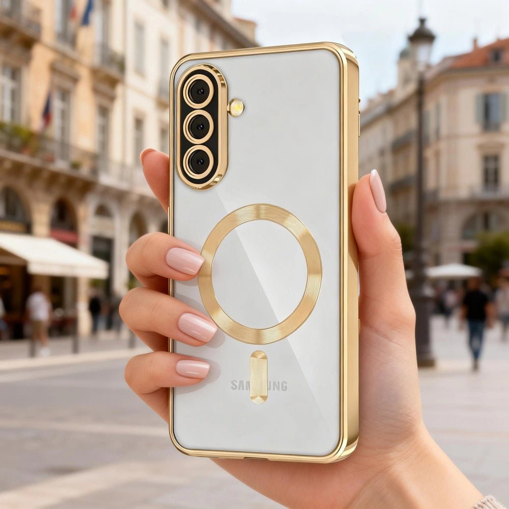 Techsuit Samsung Galaxy A37 5G - Θήκη Σιλικόνης - Luxury Crystal MagSafe - Red