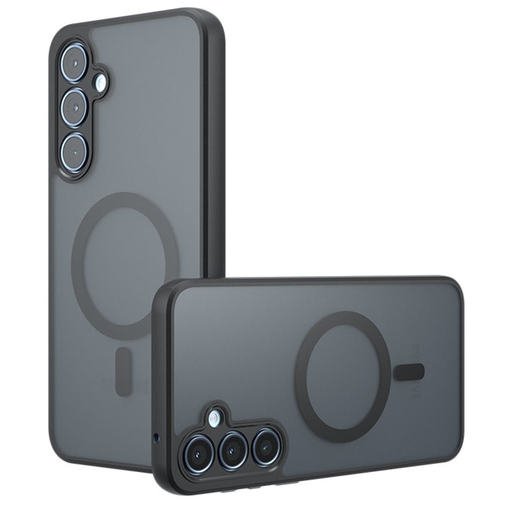 Techsuit Samsung Galaxy A55 5G - Σκληρή Θήκη με Πλαίσιο Σιλικόνης και MagSafe - PureFrost MagSafe - Frosted Black