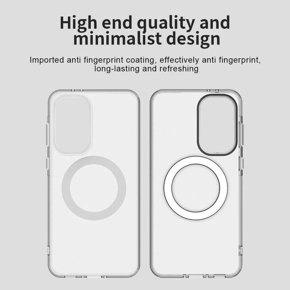 Techsuit Samsung Galaxy A56 5G - Σκληρή Θήκη με Πλαίσιο Σιλικόνης και MagSafe - CandyCase MagSafe - White