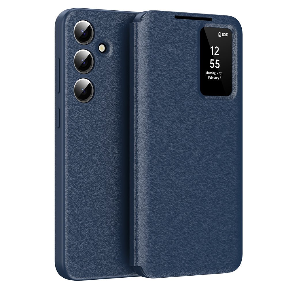 Techsuit Samsung Galaxy A56 5G - Θήκη Βιβλίο με Θέση για 1 Κάρτα - SmartView Series - Blue