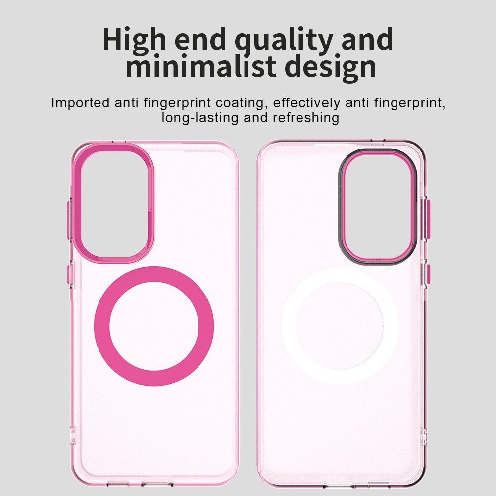 Techsuit Samsung Galaxy A57 5G - Σκληρή Θήκη με Πλαίσιο Σιλικόνης και MagSafe - CandyCase MagSafe - Pink