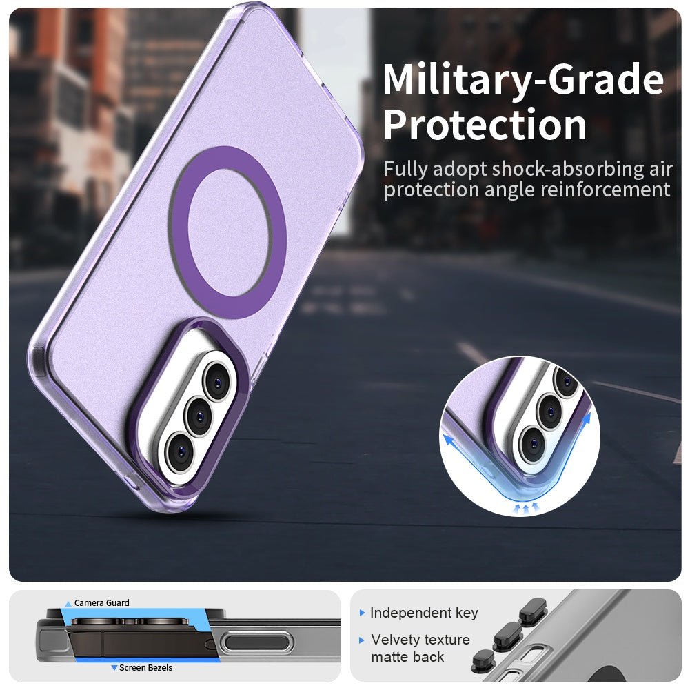 Techsuit Samsung Galaxy A57 5G - Σκληρή Θήκη με Πλαίσιο Σιλικόνης και MagSafe - CandyCase MagSafe - Purple