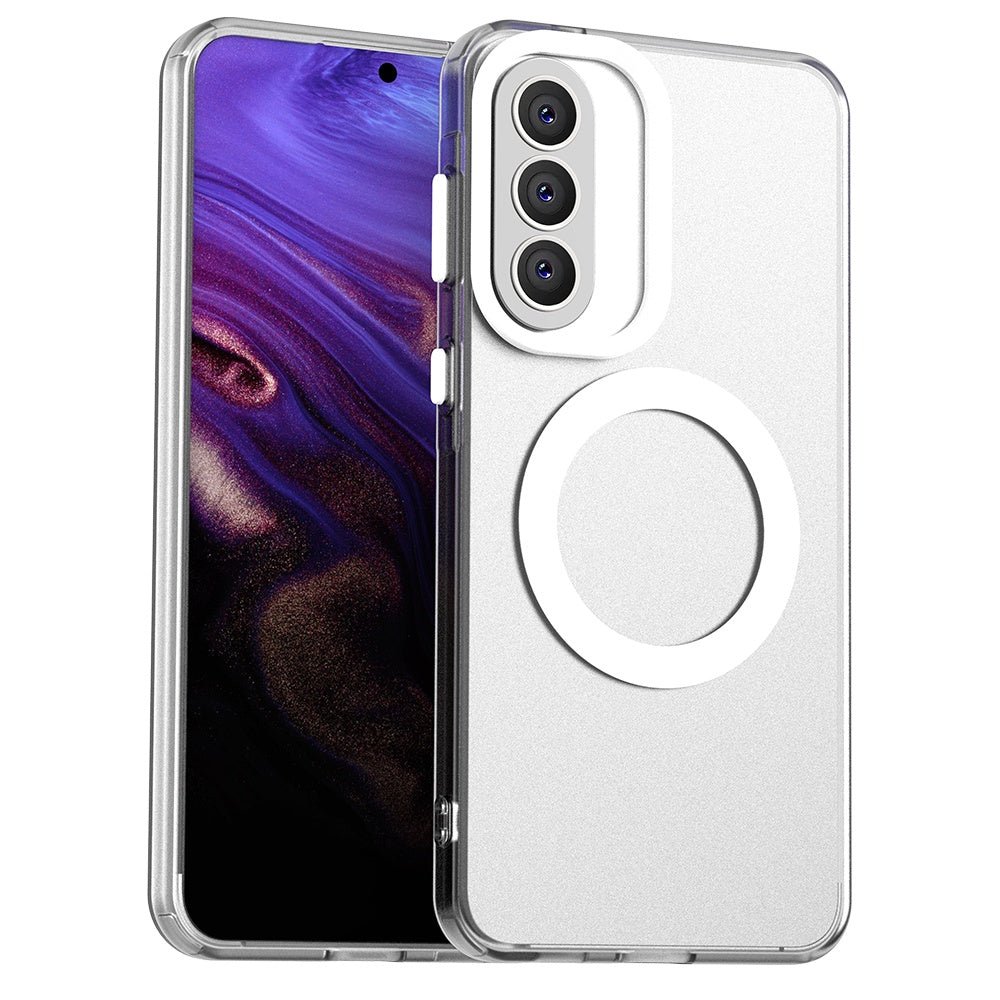 Techsuit Samsung Galaxy A57 5G - Σκληρή Θήκη με Πλαίσιο Σιλικόνης και MagSafe - CandyCase MagSafe - White