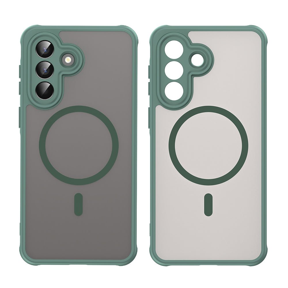 Techsuit Samsung Galaxy A57 5G - Σκληρή Θήκη με Πλαίσιο Σιλικόνης και MagSafe - HaloFrost II MagSafe - Green