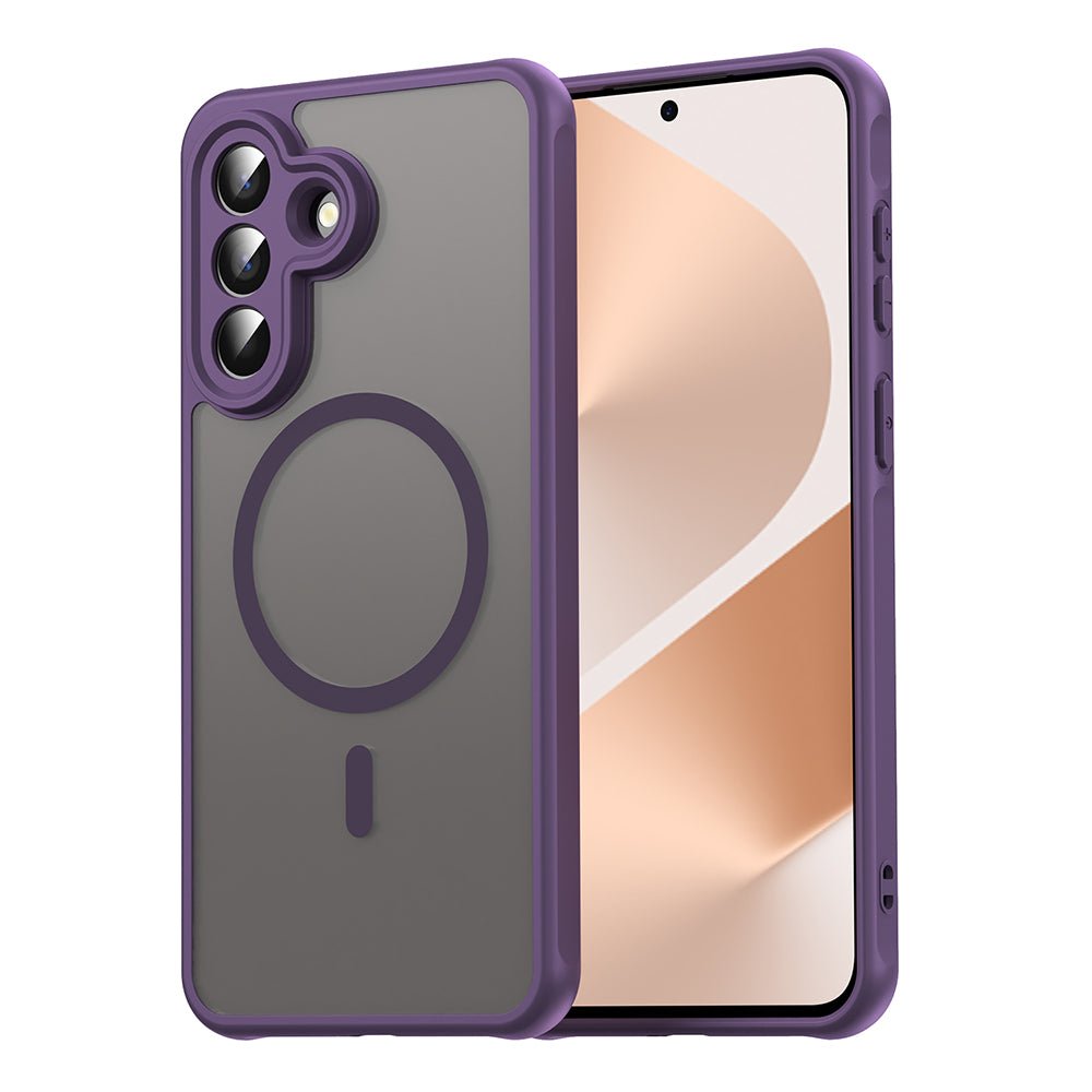 Techsuit Samsung Galaxy A57 5G - Σκληρή Θήκη με Πλαίσιο Σιλικόνης και MagSafe - HaloFrost II MagSafe - Purple