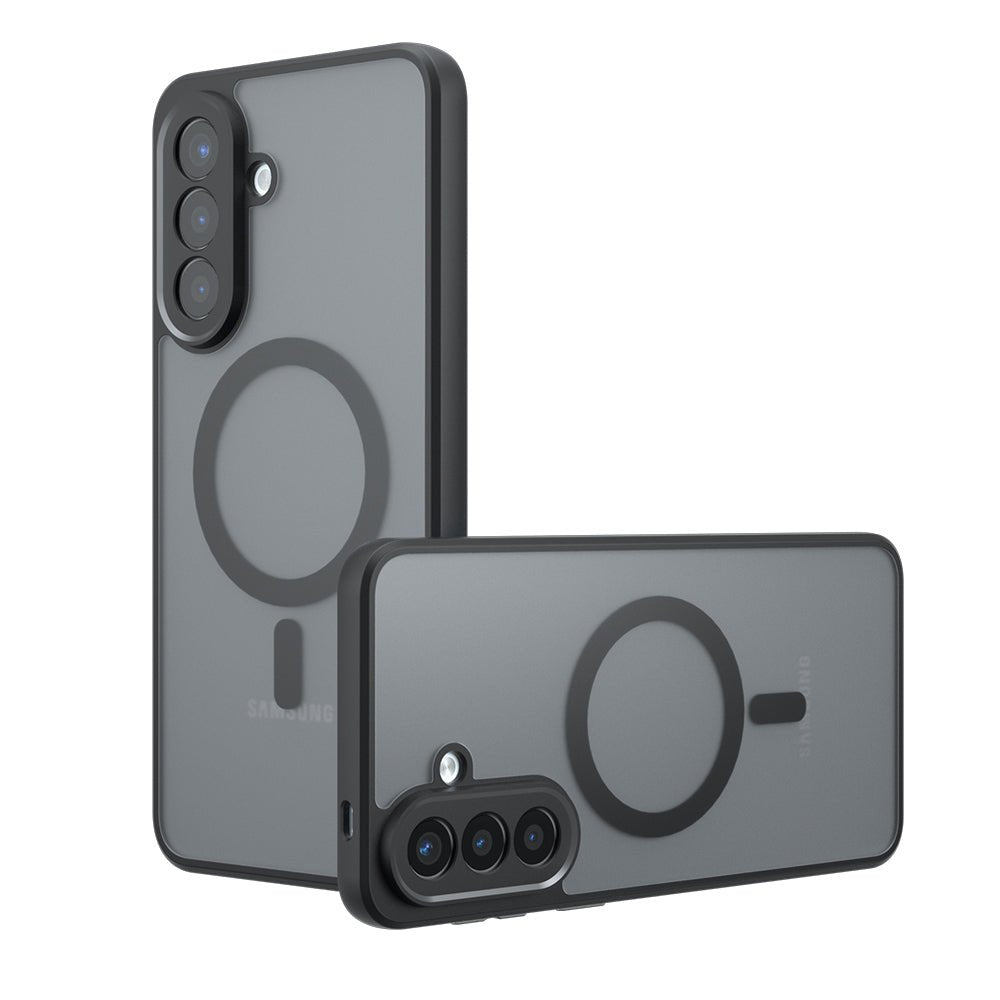 Techsuit Samsung Galaxy A57 5G - Σκληρή Θήκη με Πλαίσιο Σιλικόνης και MagSafe - PureFrost MagSafe - Frosted Black