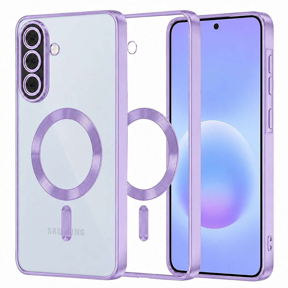 Techsuit Samsung Galaxy A57 5G - Θήκη Σιλικόνης - Luxury Crystal MagSafe - Light Purple