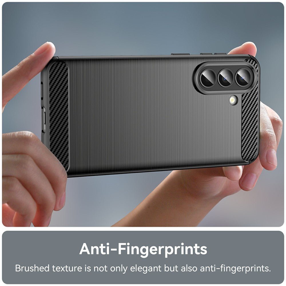 Techsuit Samsung Galaxy A57 5G - Θήκη Σιλικόνης TPU - Carbon Silicone - Black
