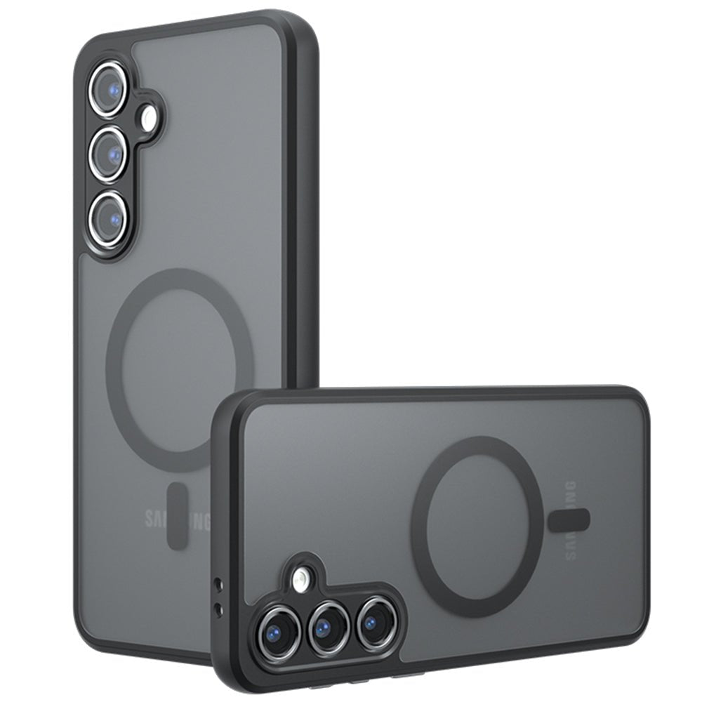 Techsuit Samsung Galaxy S24 FE - Σκληρή Θήκη με Πλαίσιο Σιλικόνης και MagSafe - PureFrost MagSafe - Frosted Black