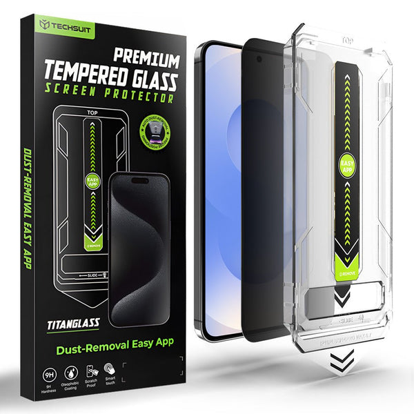 Techsuit Samsung Galaxy S24 / S25 - Αντιχαρακτικό Γυαλί Οθόνης - TitanGlass CrystalHD - Privacy