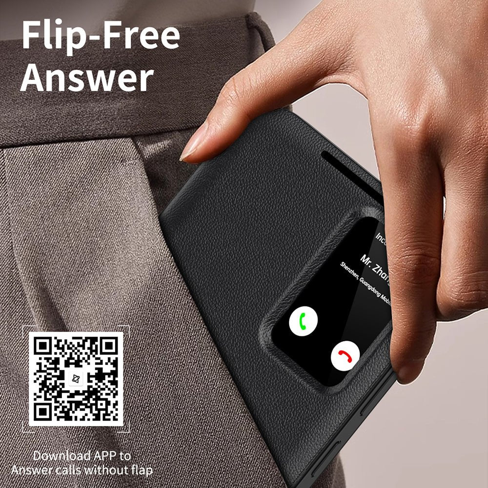 Techsuit Samsung Galaxy S24 - Θήκη Βιβλίο με Θέση για 1 Κάρτα - SmartView Series - Black