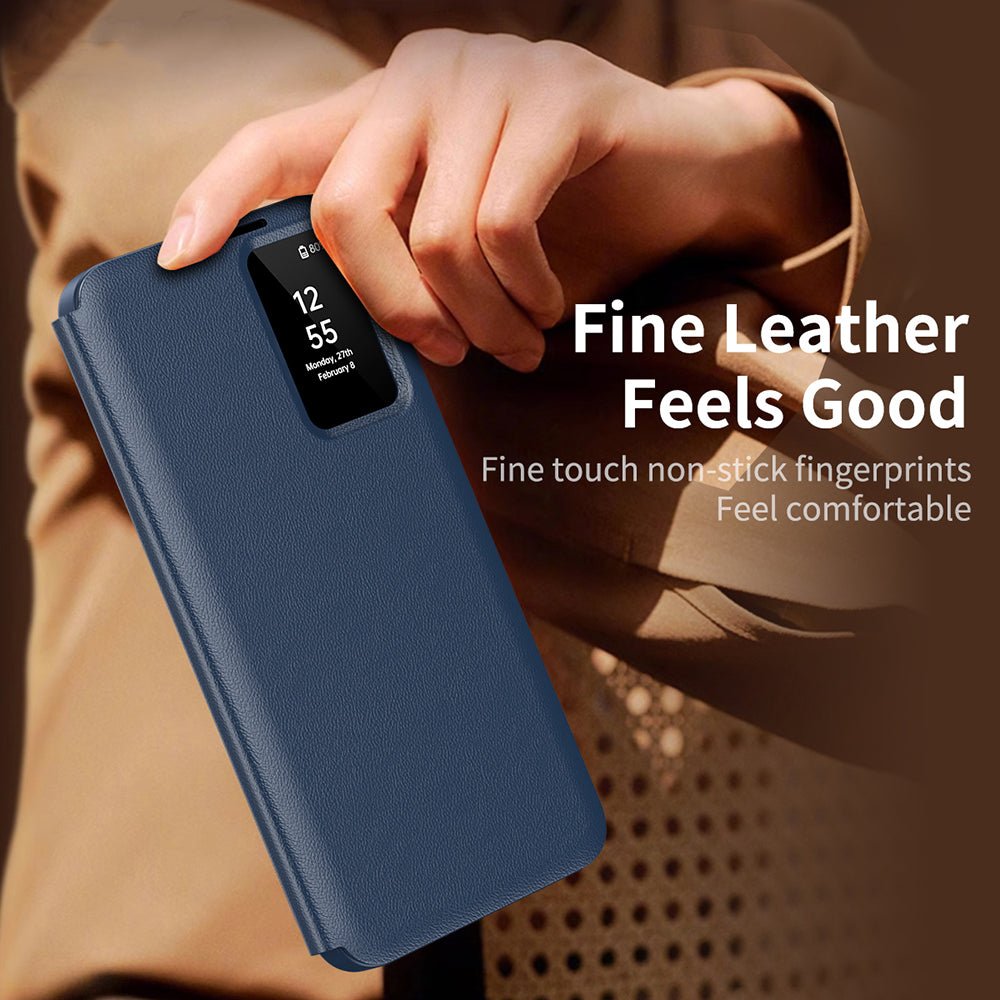 Techsuit Samsung Galaxy S24 - Θήκη Βιβλίο με Θέση για 1 Κάρτα - SmartView Series - Blue