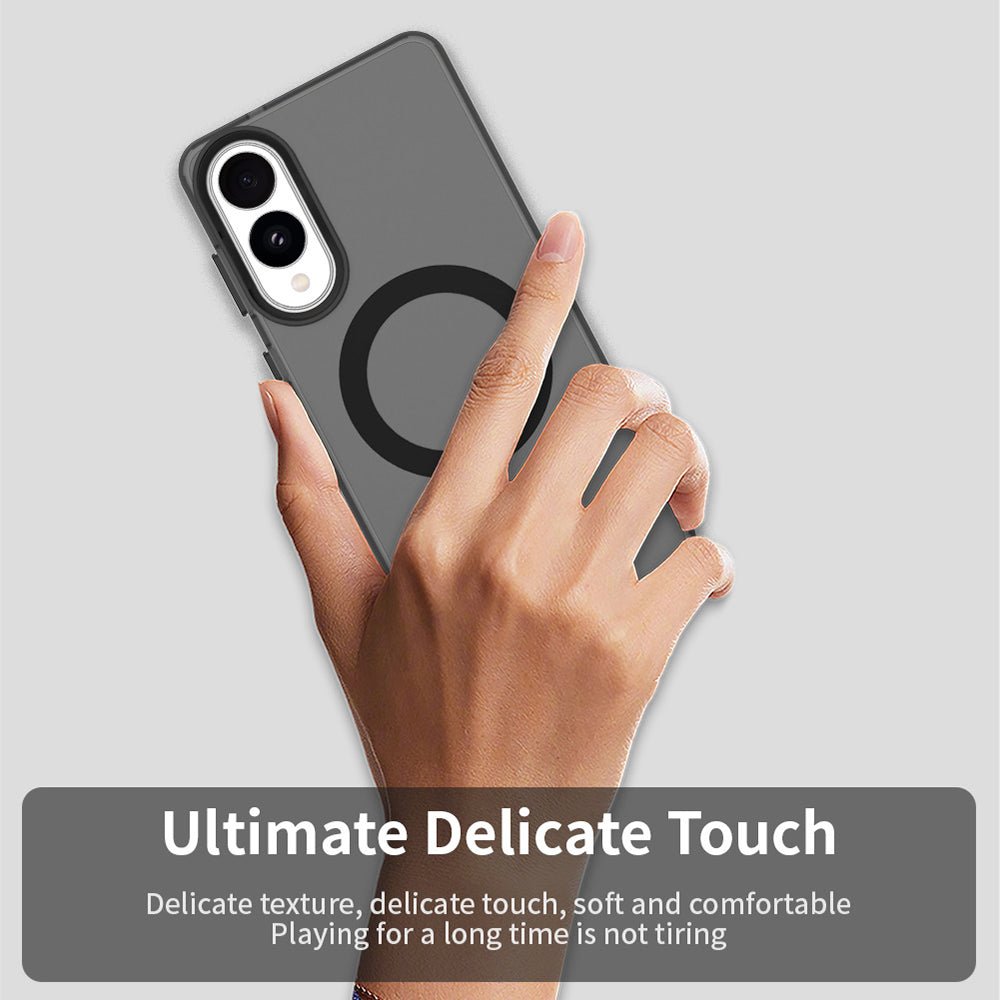 Techsuit Samsung Galaxy S25 Edge - Σκληρή Θήκη με Πλαίσιο Σιλικόνης και MagSafe - CandyCase MagSafe - Black