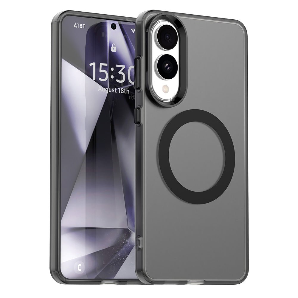 Techsuit Samsung Galaxy S25 Edge - Σκληρή Θήκη με Πλαίσιο Σιλικόνης και MagSafe - CandyCase MagSafe - Black