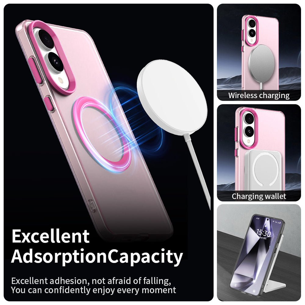 Techsuit Samsung Galaxy S25 Edge - Σκληρή Θήκη με Πλαίσιο Σιλικόνης και MagSafe - CandyCase MagSafe - Pink