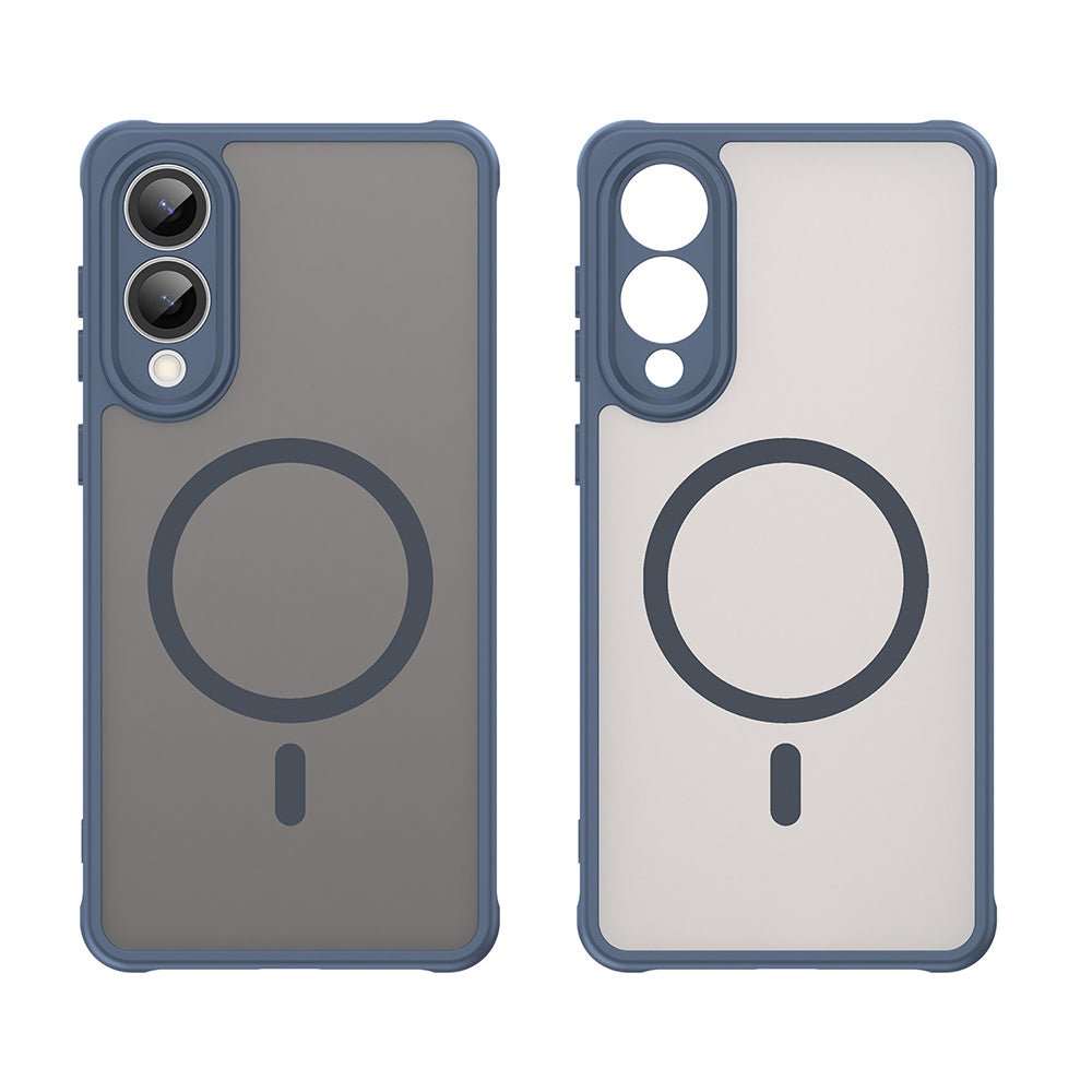 Techsuit Samsung Galaxy S25 Edge - Σκληρή Θήκη με Πλαίσιο Σιλικόνης και MagSafe - HaloFrost II MagSafe - Navy Blue