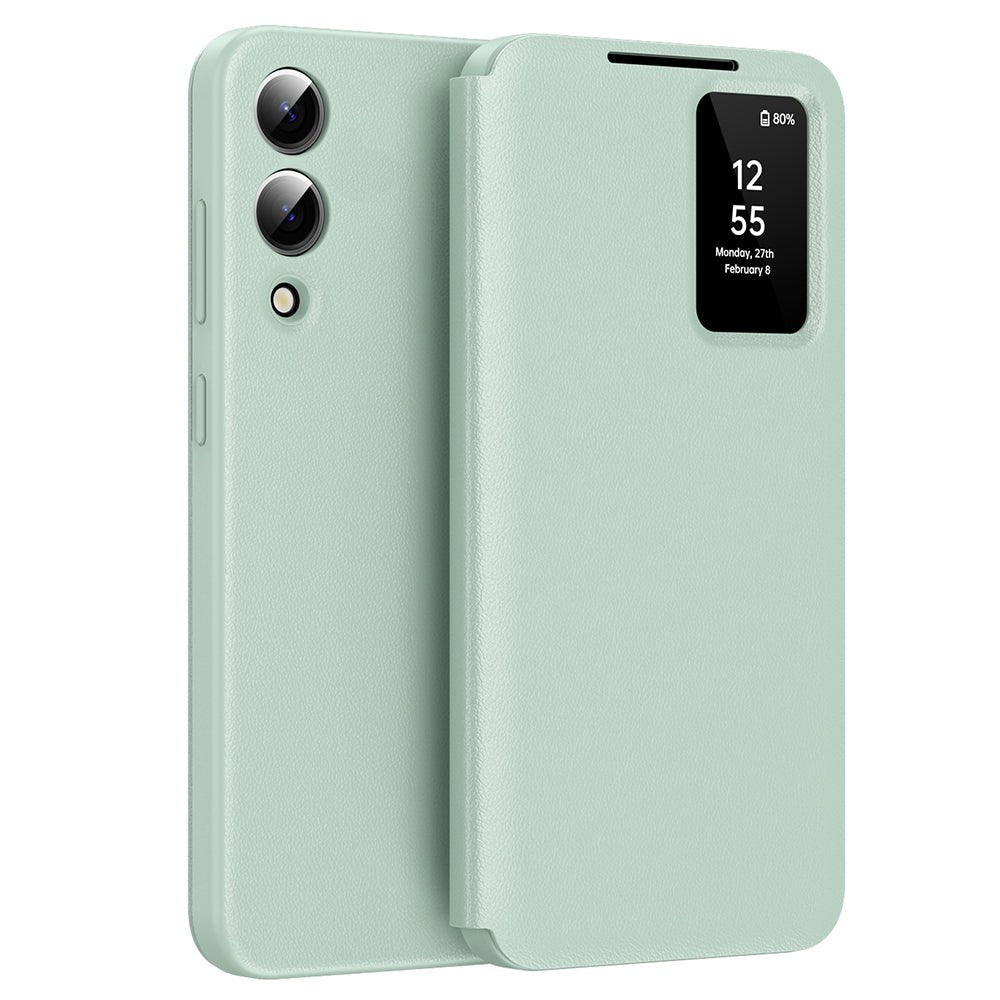 Techsuit Samsung Galaxy S25 Edge - Θήκη Βιβλίο με Θέση για 1 Κάρτα - SmartView Series - Green