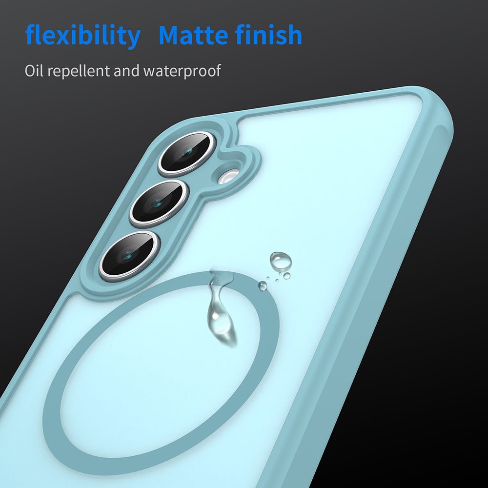 Techsuit Samsung Galaxy S25 FE - Σκληρή Θήκη με Πλαίσιο Σιλικόνης και MagSafe - HaloFrost II MagSafe - Mint Green