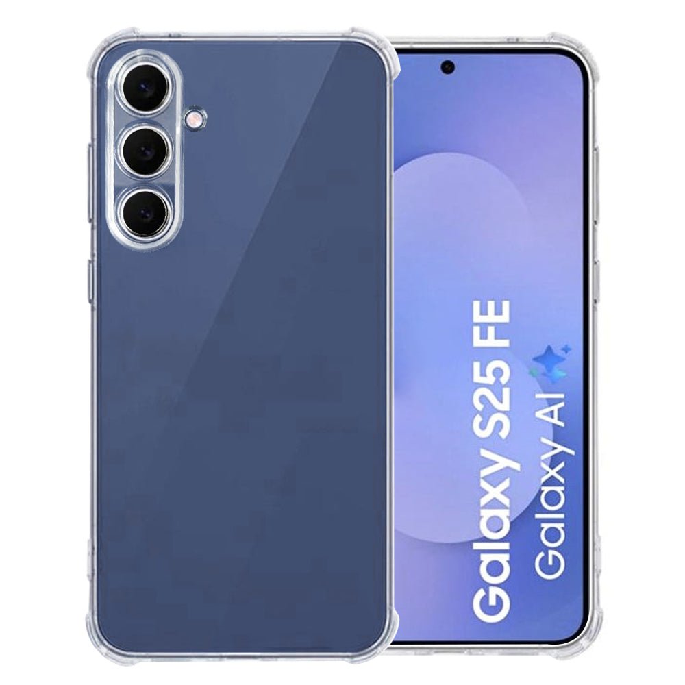 Techsuit Samsung Galaxy S25 FE - Θήκη Σιλικόνης με Ενισχυμένες Γωνίες - Shockproof Clear Silicone - Clear