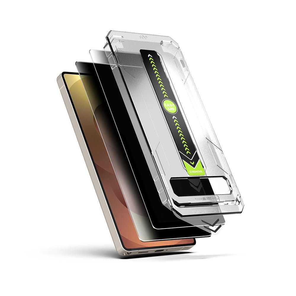 Techsuit Samsung Galaxy S25 Plus / Galaxy S24 Plus - Σετ με 2 Αντιχαρακτικά Γυαλιά Οθόνης - TitanGlass CrystalHD - Privacy