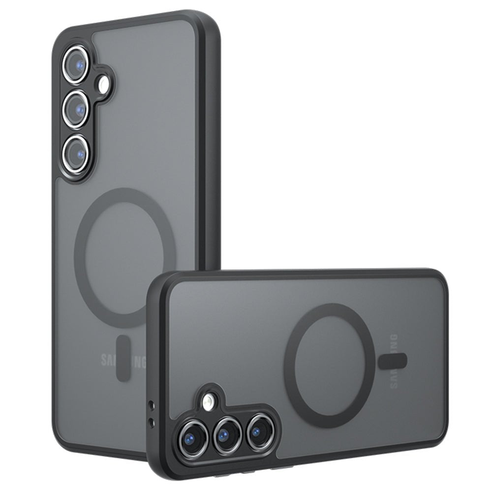 Techsuit Samsung Galaxy S25 Plus - Σκληρή Θήκη με Πλαίσιο Σιλικόνης και MagSafe - PureFrost MagSafe - Frosted Black