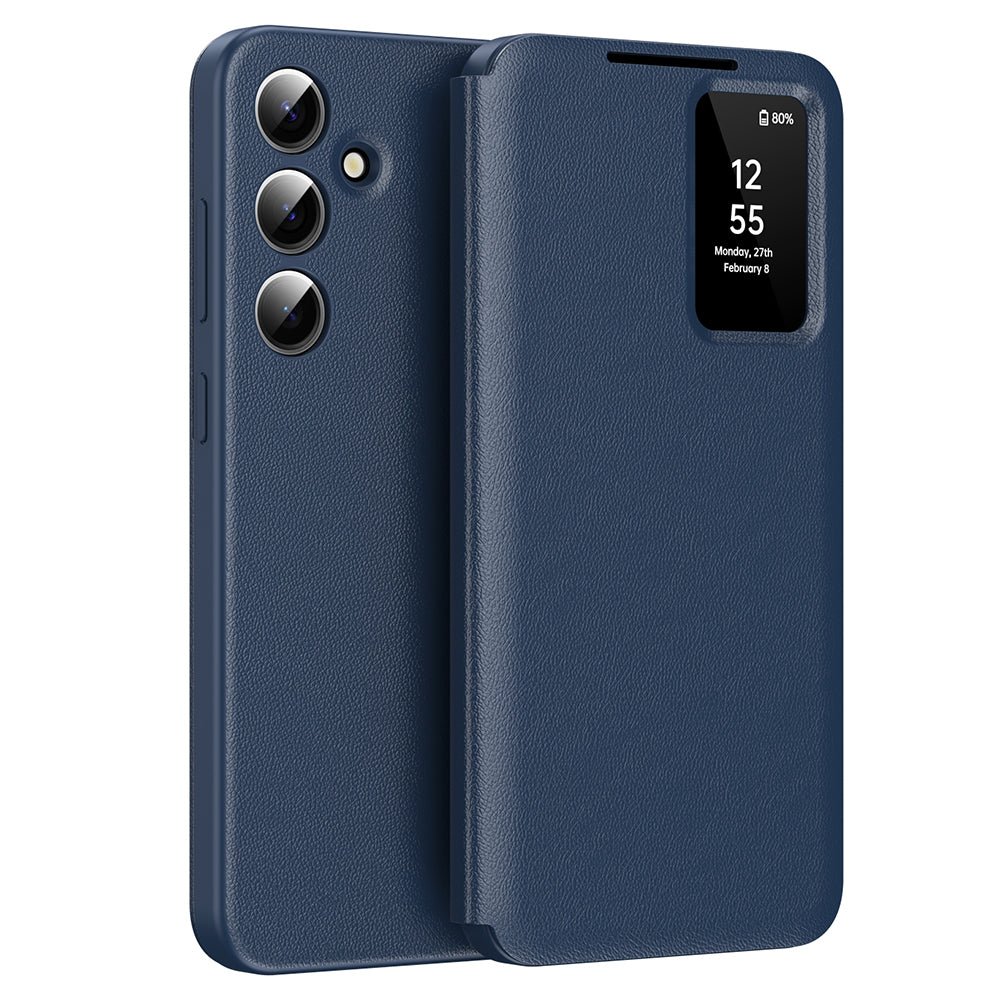 Techsuit Samsung Galaxy S25 Plus - Θήκη Βιβλίο με Θέση για 1 Κάρτα - SmartView Series - Blue
