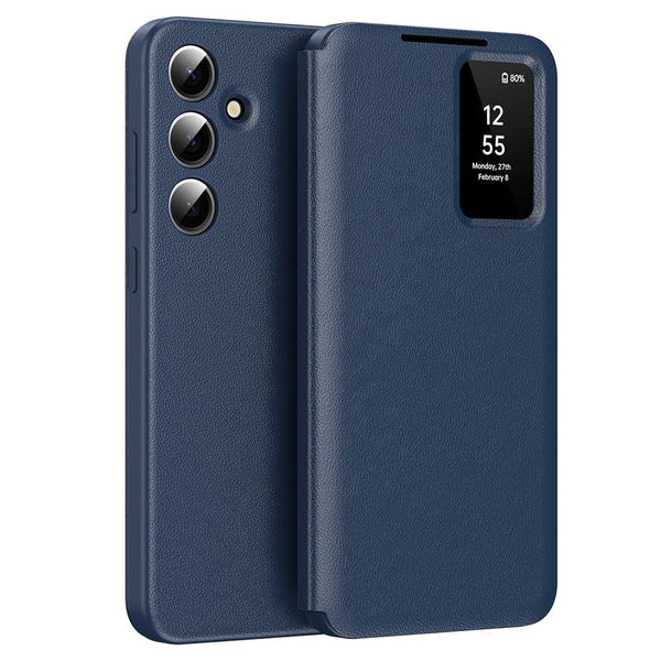 Techsuit Samsung Galaxy S25 Plus - Θήκη Βιβλίο με Θέση για 1 Κάρτα - SmartView Series - Blue