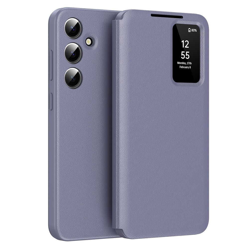 Techsuit Samsung Galaxy S25 Plus - Θήκη Βιβλίο με Θέση για 1 Κάρτα - SmartView Series - Purple