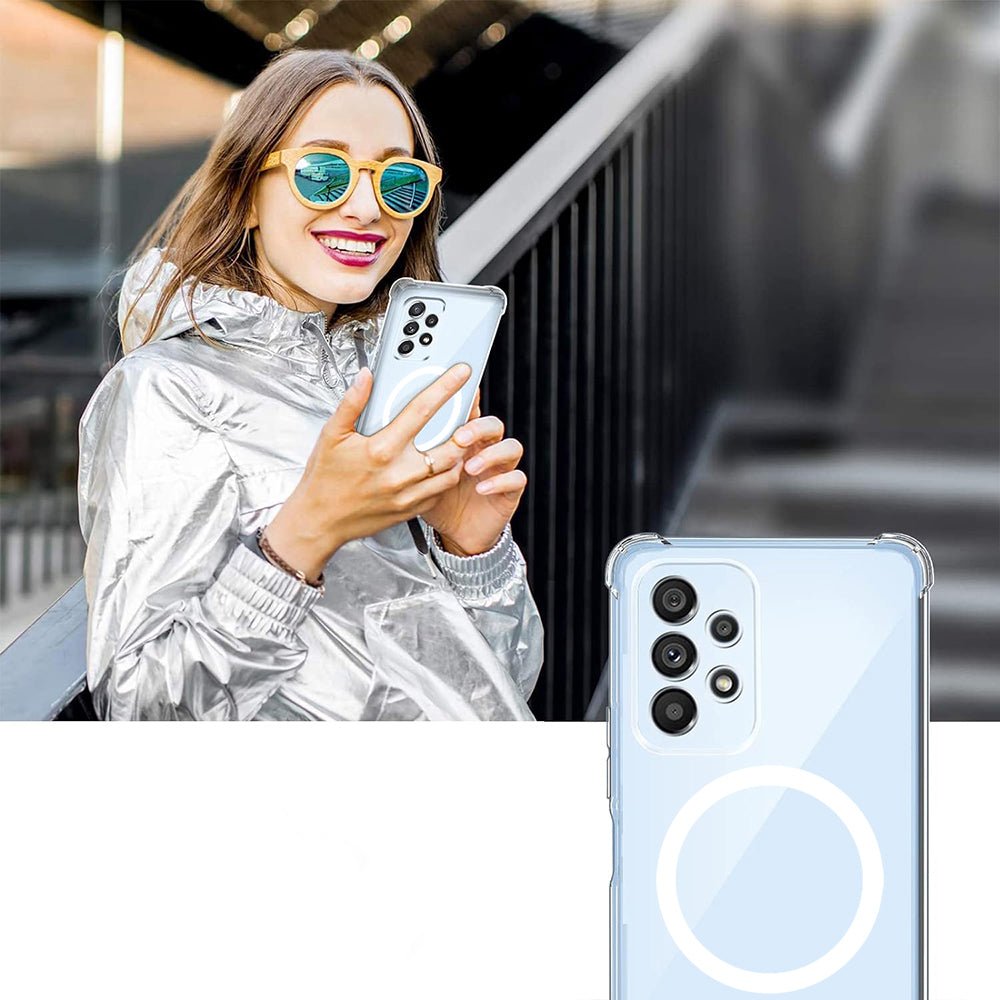 Techsuit Samsung Galaxy S25 - Θήκη Σιλικόνης με Ενισχυμένες Γωνίες και MagSafe - Shockproof Clear Silicone MagSafe - Clear