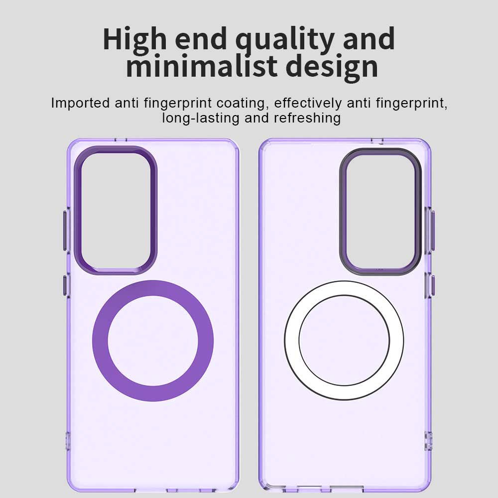 Techsuit Samsung Galaxy S25 Ultra - Σκληρή Θήκη με Πλαίσιο Σιλικόνης και MagSafe - CandyCase MagSafe - Purple
