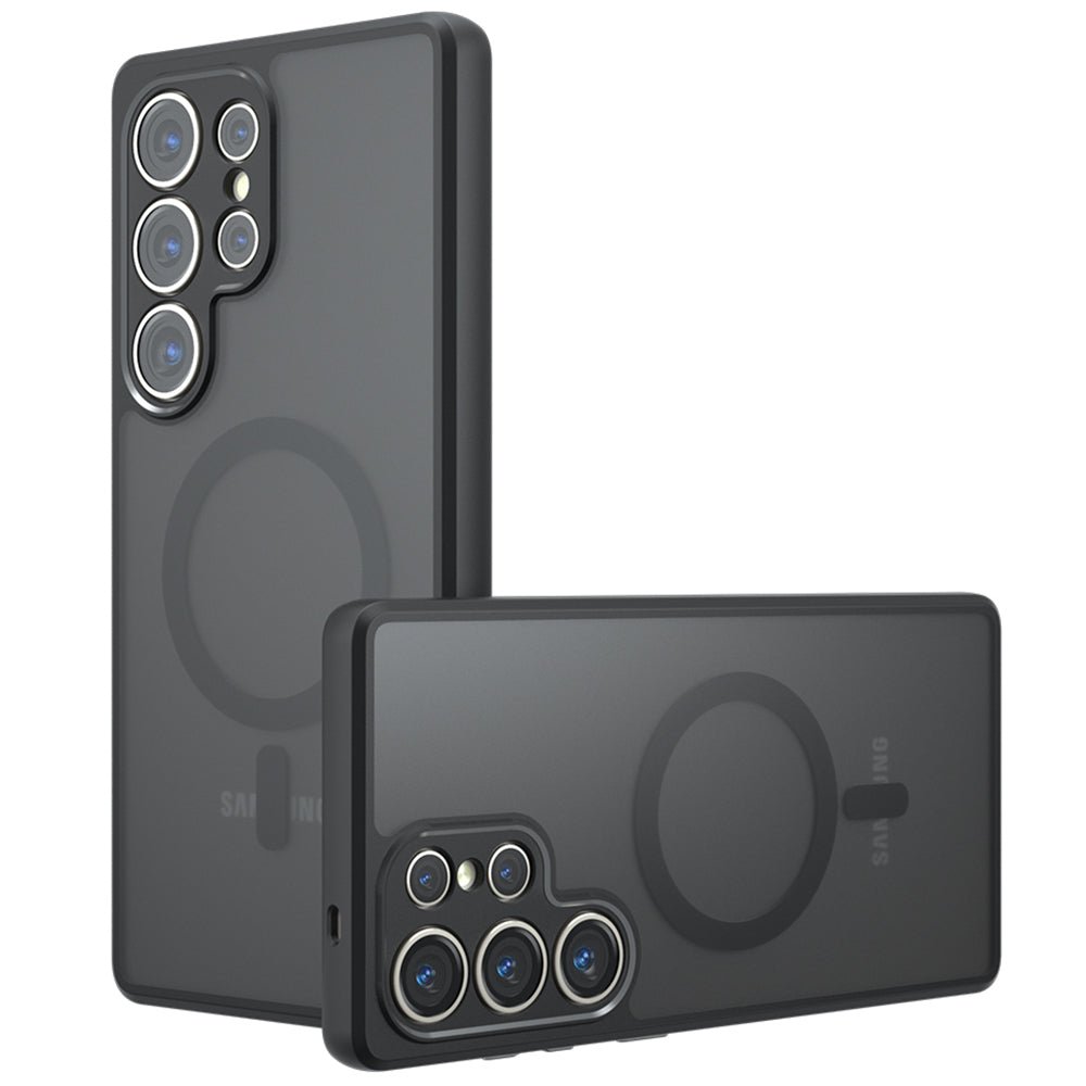 Techsuit Samsung Galaxy S25 Ultra - Σκληρή Θήκη με Πλαίσιο Σιλικόνης και MagSafe - PureFrost MagSafe - Frosted Black