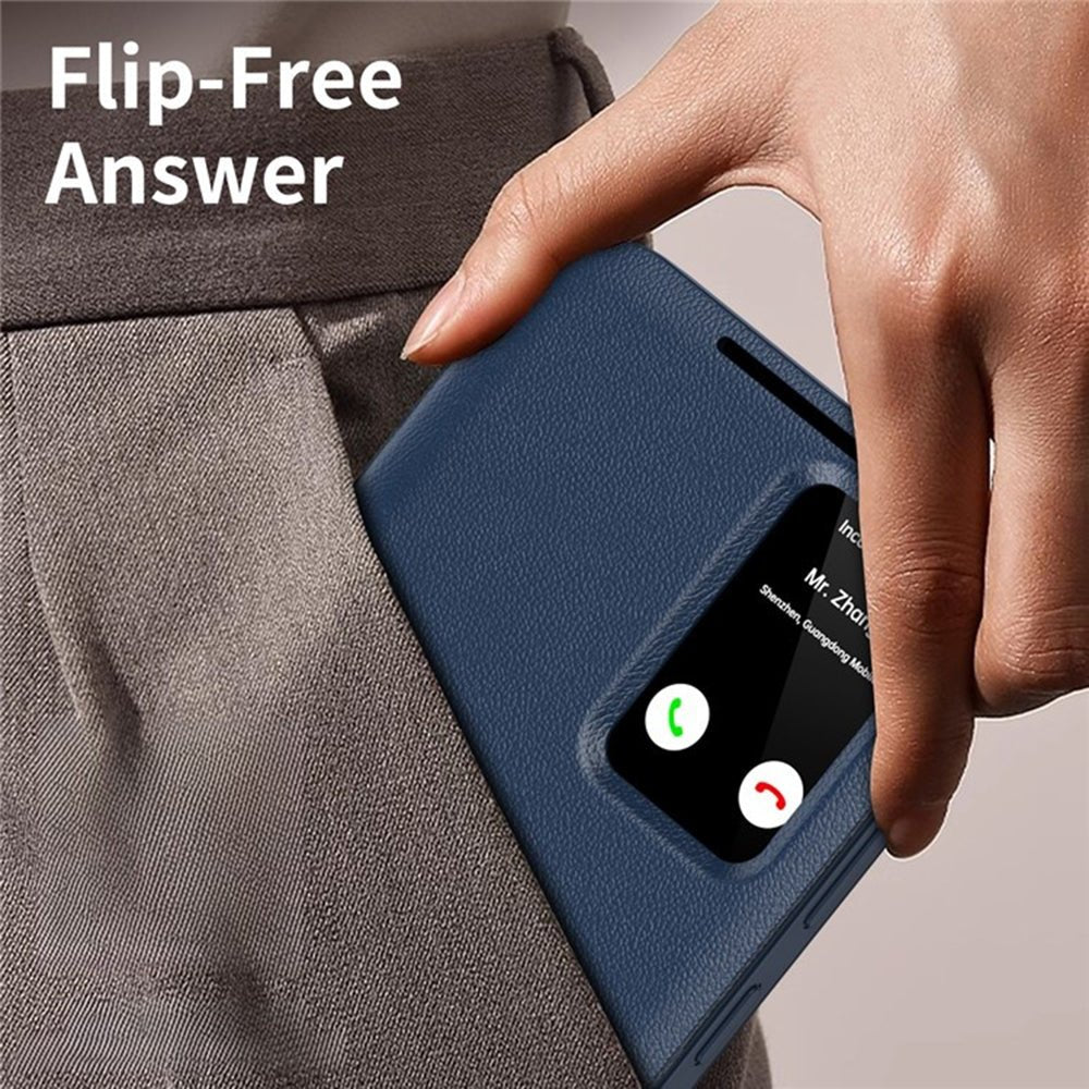 Techsuit Samsung Galaxy S25 Ultra - Θήκη Βιβλίο με Θέση για 1 Κάρτα - SmartView Series - Blue