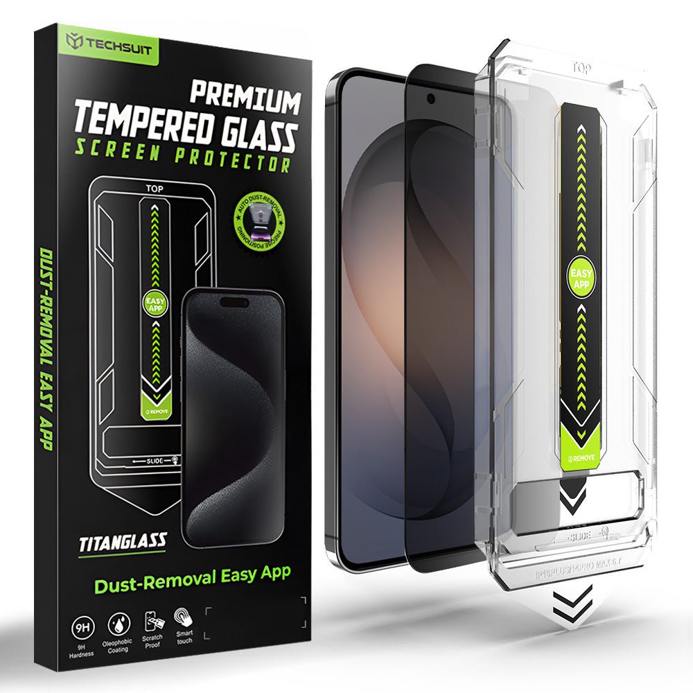 Techsuit Samsung Galaxy S26 - Αντιχαρακτικό Γυαλί Οθόνης - TitanGlass CrystalHD - Privacy
