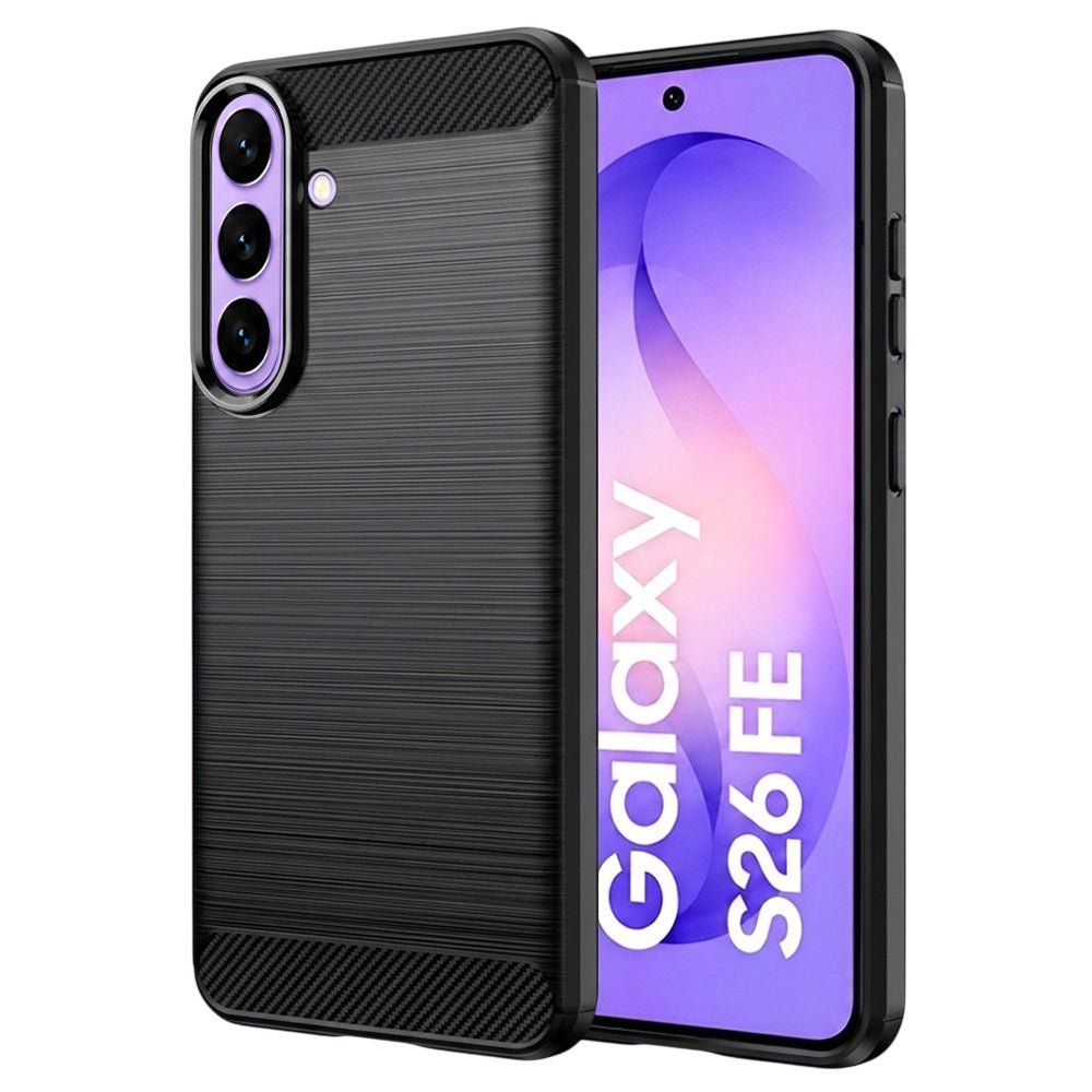 Techsuit Samsung Galaxy S26 FE / S25 FE - Θήκη Σιλικόνης TPU - Carbon Silicone - Black