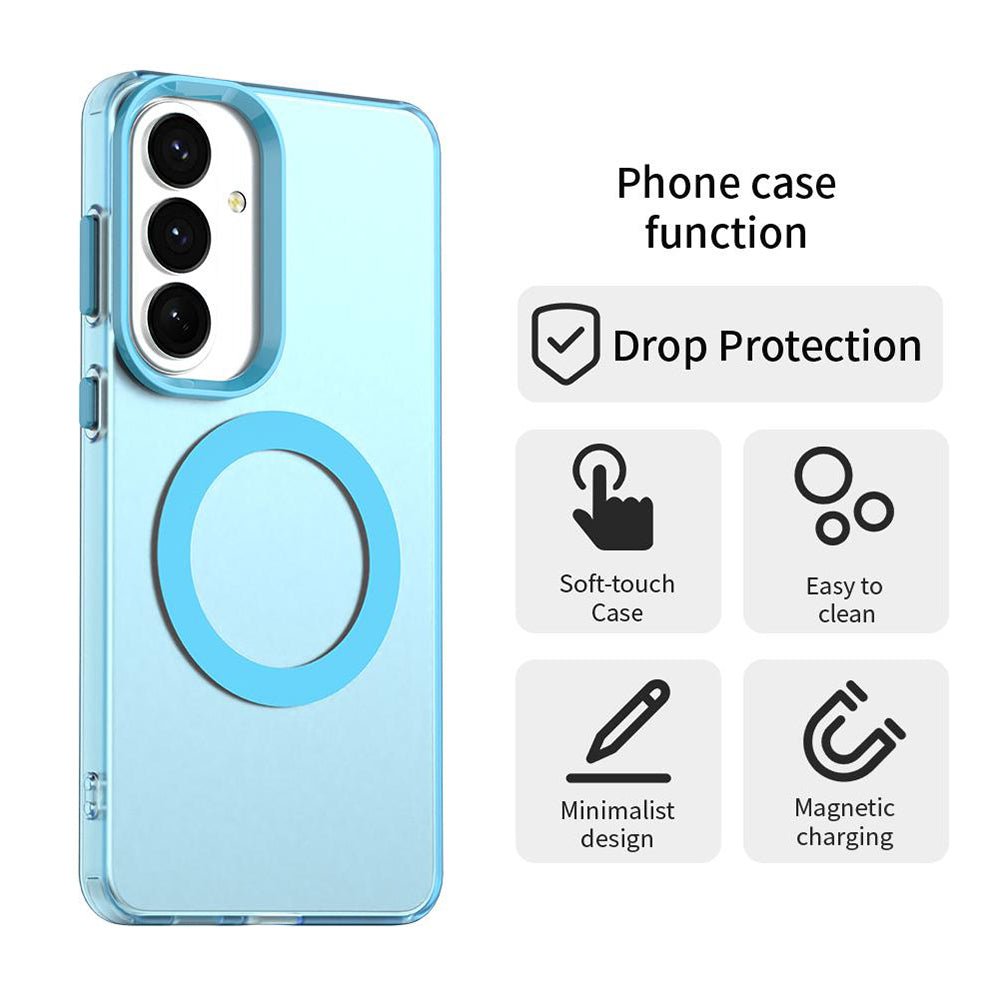 Techsuit Samsung Galaxy S26 Plus - Σκληρή Θήκη με Πλαίσιο Σιλικόνης και MagSafe - CandyCase MagSafe - Blue