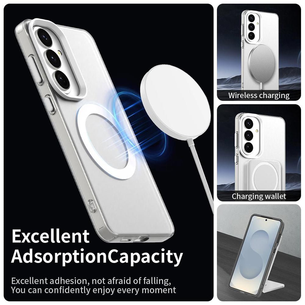 Techsuit Samsung Galaxy S26 Plus - Σκληρή Θήκη με Πλαίσιο Σιλικόνης και MagSafe - CandyCase MagSafe - White