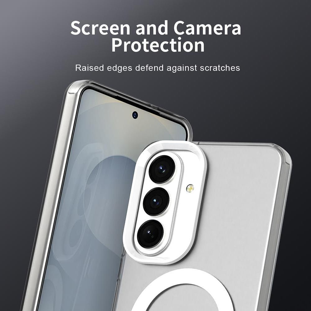 Techsuit Samsung Galaxy S26 Plus - Σκληρή Θήκη με Πλαίσιο Σιλικόνης και MagSafe - CandyCase MagSafe - White
