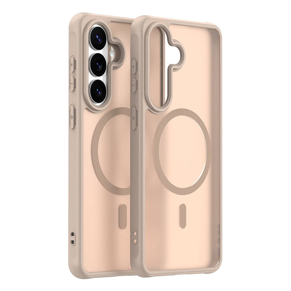 Techsuit Samsung Galaxy S26 Plus - Σκληρή Θήκη με Πλαίσιο Σιλικόνης και MagSafe - HaloFrost II MagSafe - Gold