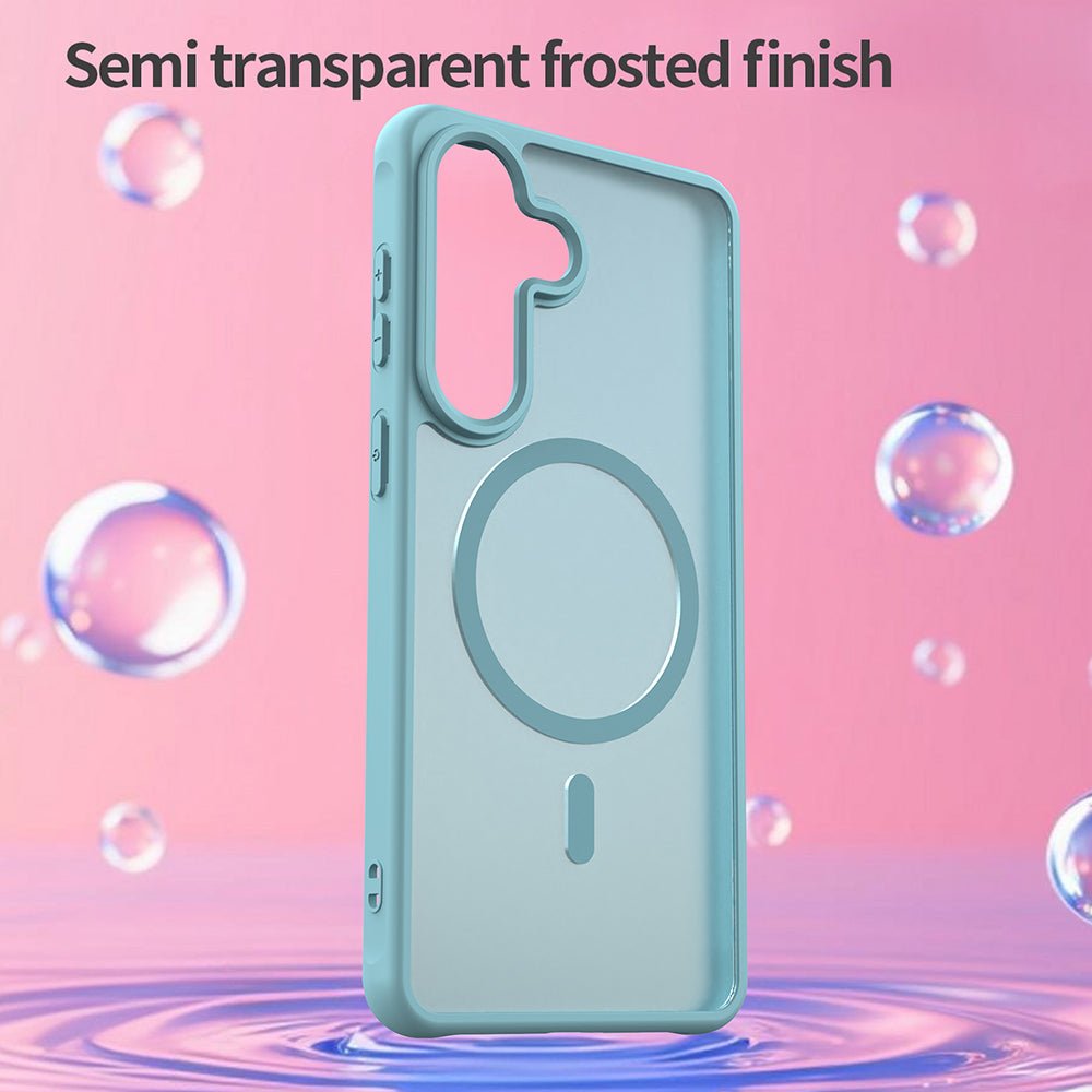 Techsuit Samsung Galaxy S26 Plus - Σκληρή Θήκη με Πλαίσιο Σιλικόνης και MagSafe - HaloFrost II MagSafe - Mint Green