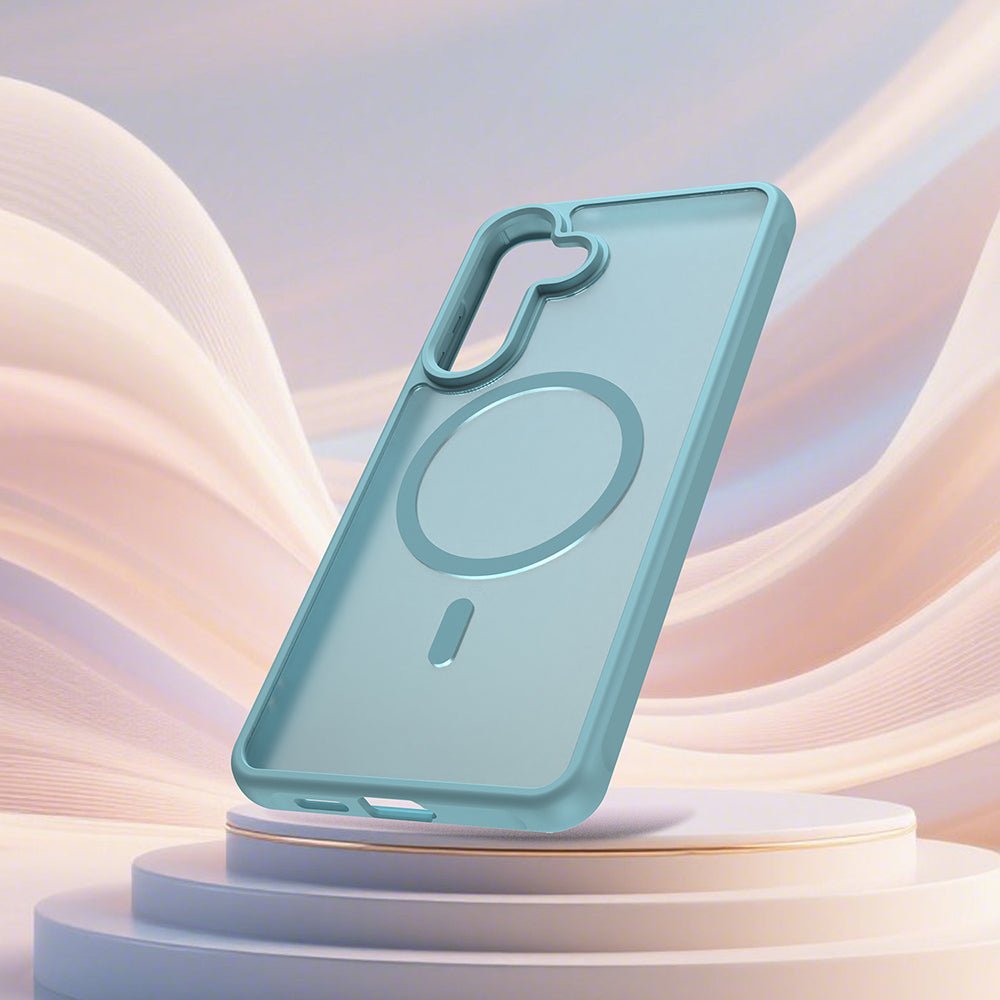 Techsuit Samsung Galaxy S26 Plus - Σκληρή Θήκη με Πλαίσιο Σιλικόνης και MagSafe - HaloFrost II MagSafe - Mint Green