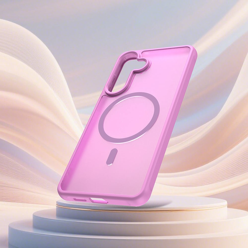Techsuit Samsung Galaxy S26 Plus - Σκληρή Θήκη με Πλαίσιο Σιλικόνης και MagSafe - HaloFrost II MagSafe - Pink
