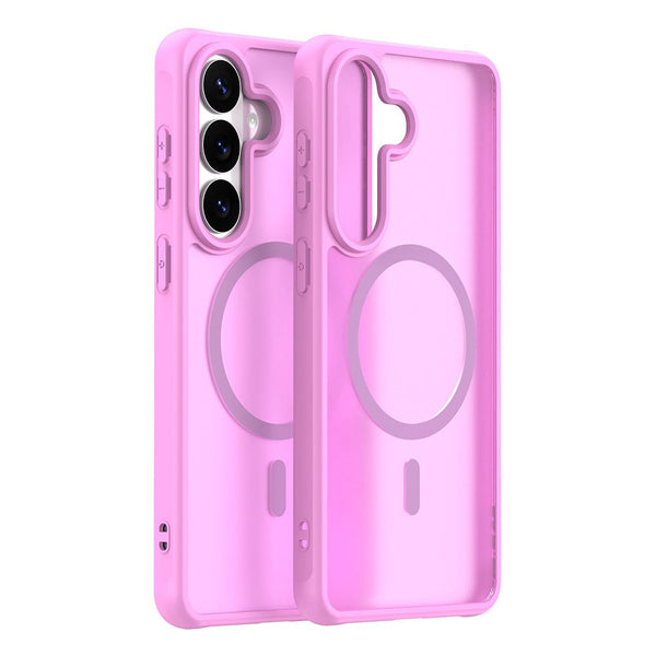 Techsuit Samsung Galaxy S26 Plus - Σκληρή Θήκη με Πλαίσιο Σιλικόνης και MagSafe - HaloFrost II MagSafe - Pink