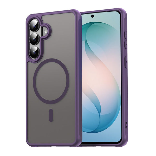 Techsuit Samsung Galaxy S26 Plus - Σκληρή Θήκη με Πλαίσιο Σιλικόνης και MagSafe - HaloFrost II MagSafe - Purple