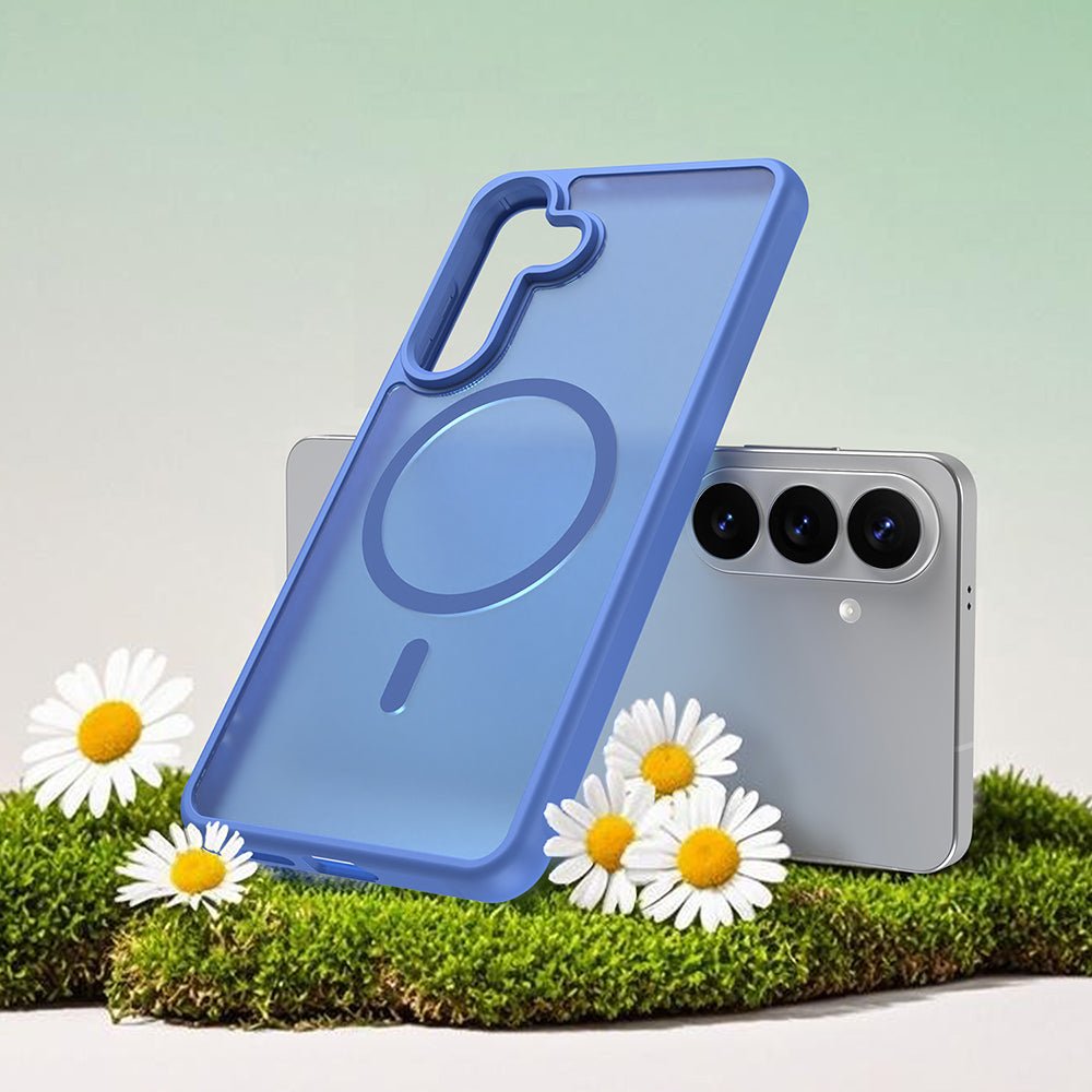 Techsuit Samsung Galaxy S26 Plus - Σκληρή Θήκη με Πλαίσιο Σιλικόνης και MagSafe - HaloFrost II MagSafe - Sky Blue