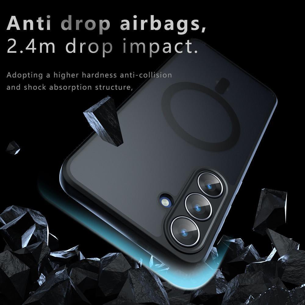 Techsuit Samsung Galaxy S26 Plus - Σκληρή Θήκη με Πλαίσιο Σιλικόνης και MagSafe - PureFrost MagSafe - Frosted Black