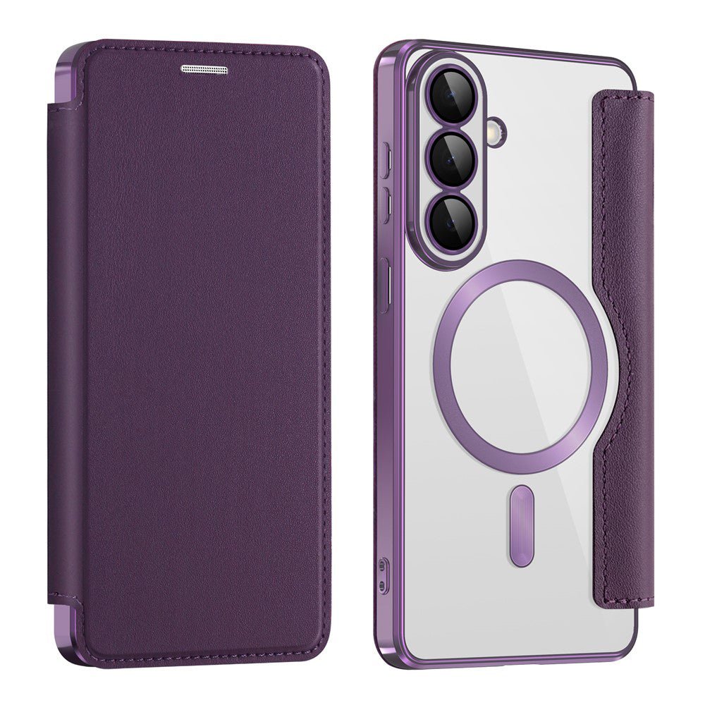 Techsuit Samsung Galaxy S26 Plus - Θήκη Βιβλίο με MagSafe με Υποδοχές Καρτών και RFID Προστασία - SmartMag Book Case - Purple