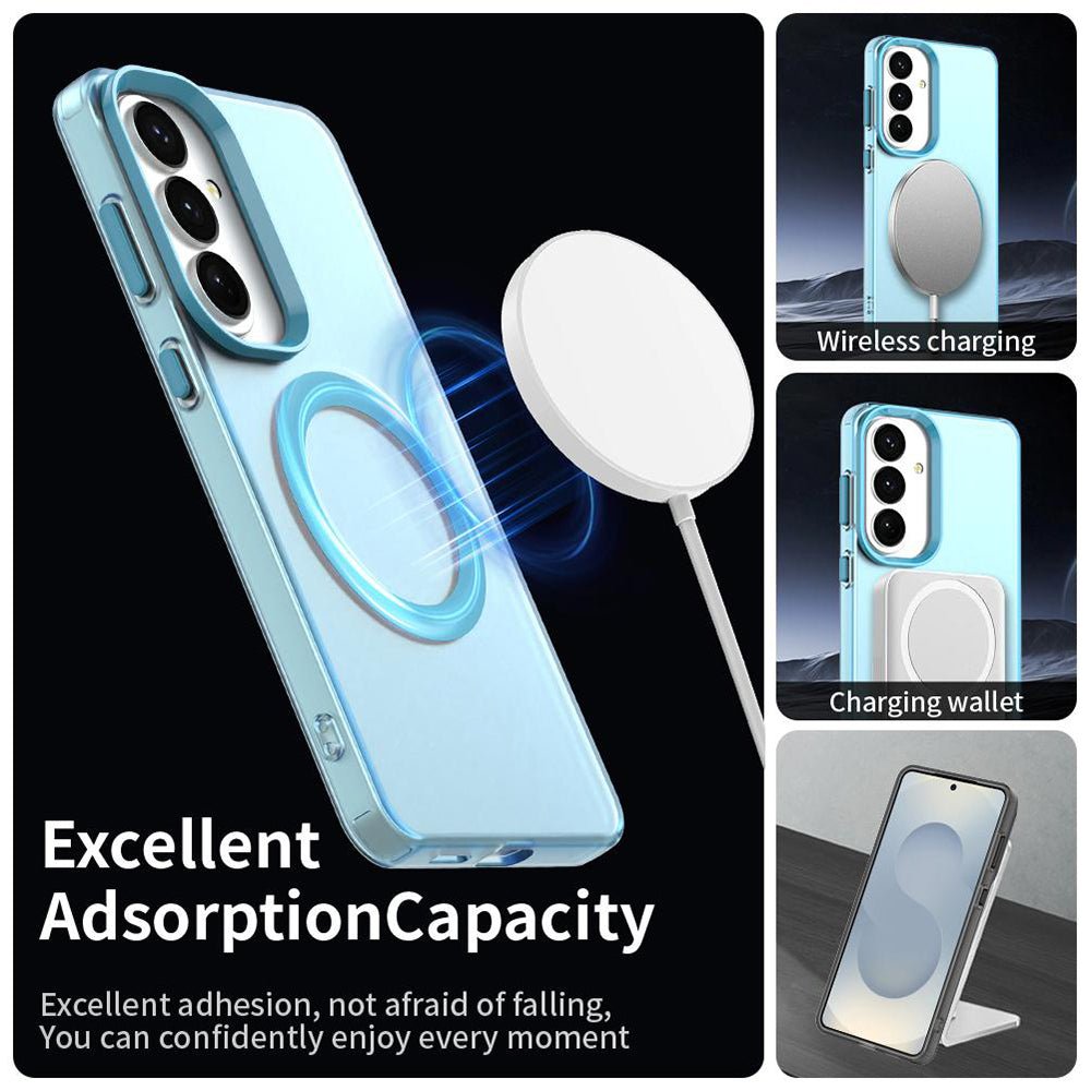 Techsuit Samsung Galaxy S26 - Σκληρή Θήκη με Πλαίσιο Σιλικόνης και MagSafe - CandyCase MagSafe - Blue